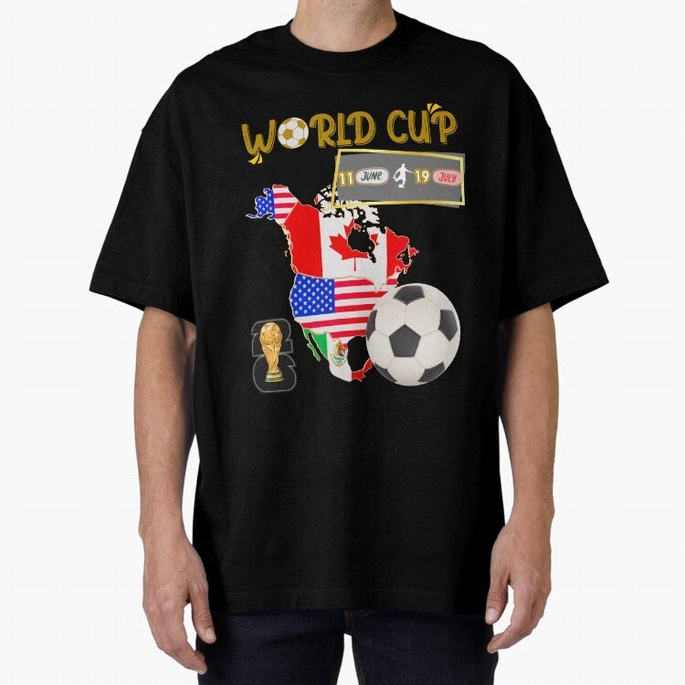 World Cup 2026 North America USA Canada Mexico Soccer Fan Classic T-Shirt Feel FIFA World Cup 2026 Group Stage with Cristiano Ronaldo, Haaland and CR7, Brazil Energy, Goal Celebration Energy, Supporter Heritage, Football Icons and Worldwide