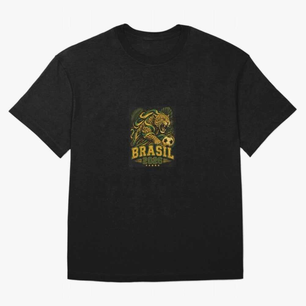 Samba Flame - Brasil World Cup 2026 Fan shirt Classic T-Shirt Follow the Final Road of Global Football Passion for FIFA World Cup 2026 USA Canada Mexico, Inspired by Mbappe, Portugal, Stadium Chants, National Pride, Trophy Dreams and Unforgettable
