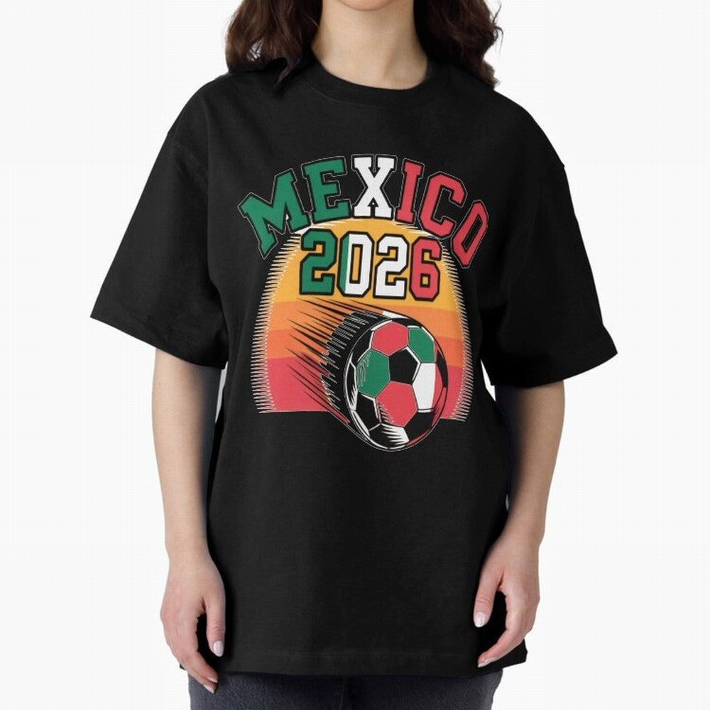 Mexico 2026 Vintage Soccer Shirt Retro Futbol Fan Tee Classic T-Shirt Celebrate the Magic of Global Football Passion for FIFA World Cup 2026, Filled with Messi, CR7 and Mbappe, France and Portugal, Retro Football Energy, Iconic Rivalries, Trophy