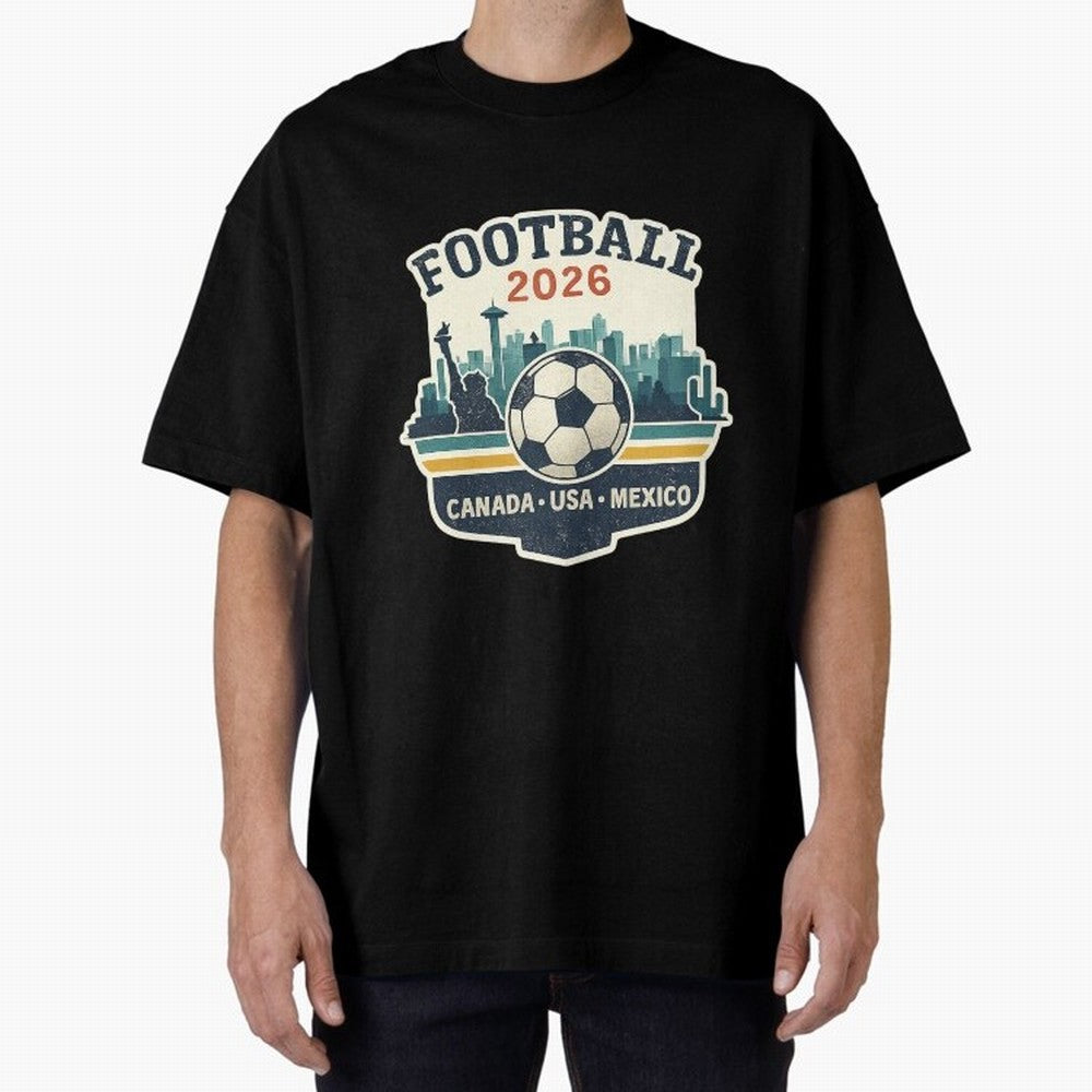 Football 2026 ¨C One World One Goal Classic T-Shirt Unlock FIFA World Cup 2026 USA Canada Mexico for Fans of Haaland and Mbappe and England, France and Netherlands, Bringing Fan Favorite Moments, National Team Passion, Big Match Drama and Soccer