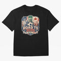 Football 2026 USA Mexico Canada Soccer Championship Fan Art Classic T-Shirt Follow the Final Road of FIFA World Cup 2026 Highlighting Messi, Argentina, France and Brazil Energy, Sports Nostalgia, International Competition, Famous Players and