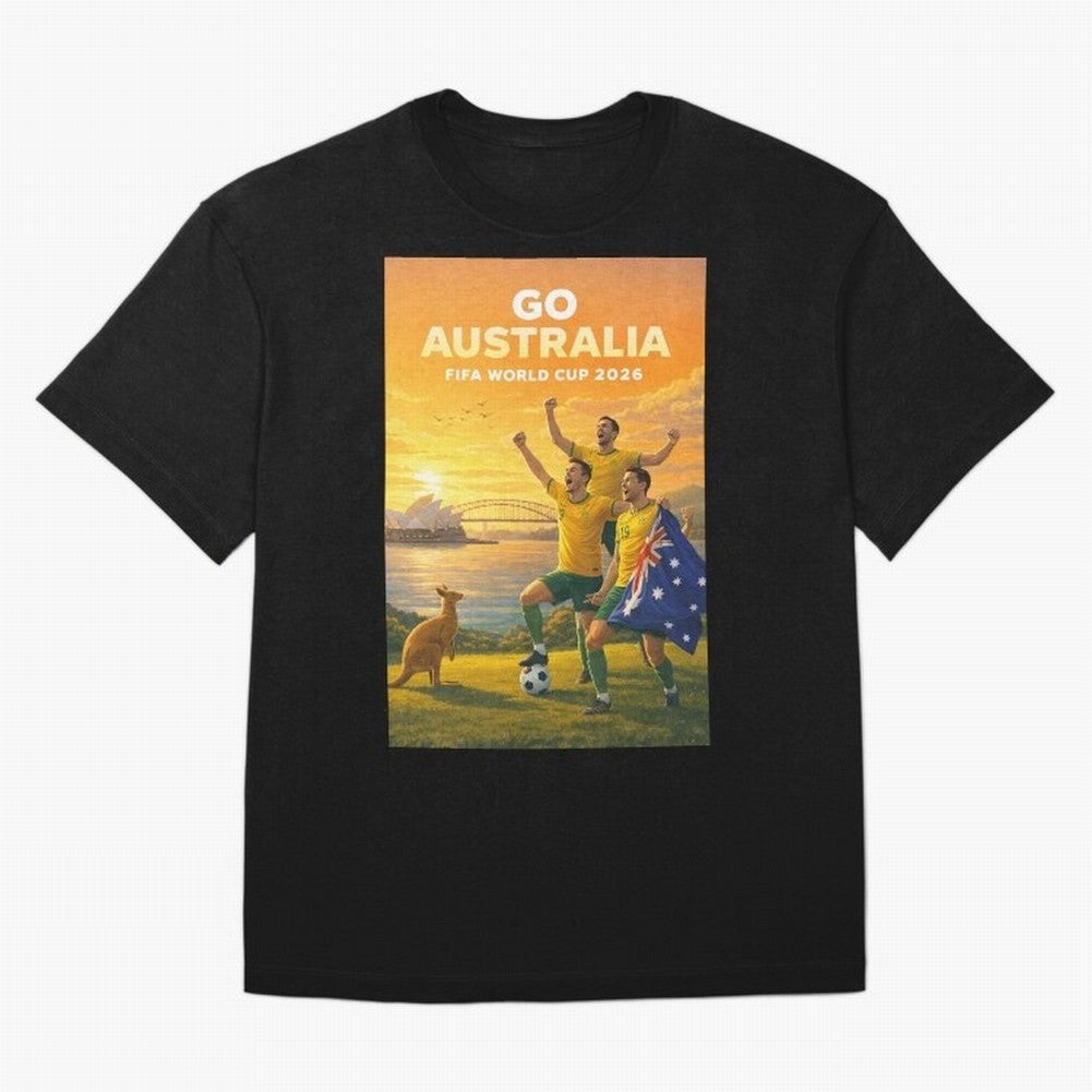 Australia Socceroos FIFA World Cup 2026 Sydney Football Australia Kangaroos Classic T-Shirt Live the Energy of FIFA World Cup 2026 Spirit, with France, Neymar, Soccer Culture, Superstar Moments, National Team Dreams and Competitive Fire; Great for
