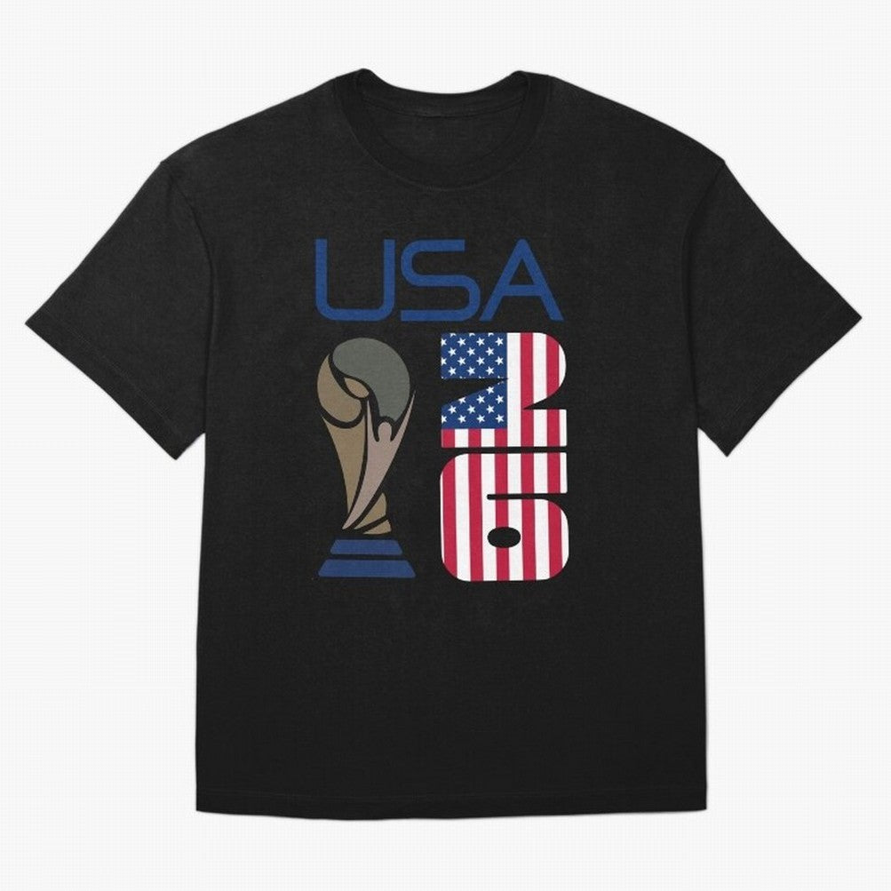 USA 2026 Soccer World Cup Trophy American Flag Design Classic T-Shirt Represent Fans Who Live for Match Day Hype around FIFA World Cup 2026 USA Canada Mexico, Neymar, Haaland and Cristiano Ronaldo, Netherlands, Classic Soccer Heritage, Championship