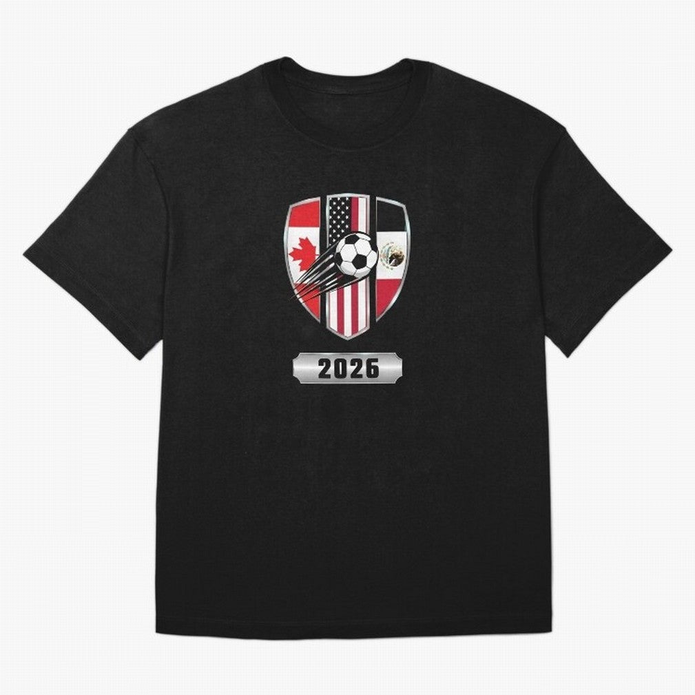 North United America Shield 2026 Cup T-Shirt_82794382 Classic T-Shirt Celebrate Classic Football Spirit in Match Day Hype around FIFA World Cup 2026 Group Stage, CR7, Spain and Netherlands, Football History, Final Match Energy, Crowd Noise and Once