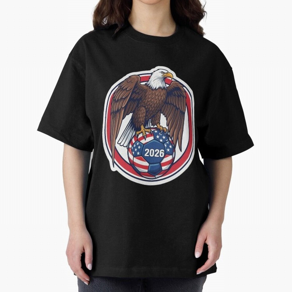 USA Eagle Soccer 2026 ¨C American Pride Football Design Classic T-Shirt Join the Global Buzz around FIFA World Cup 2026 Group Stage Spirit, Featuring England and Germany, Mbappe and Neymar, Football History, Final Match Energy, Crowd Noise and Once