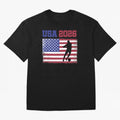 USA Soccer Fan 2026 United States American Flag Classic T-Shirt Support FIFA World Cup 2026 USA Canada Mexico Spirit, Featuring Brazil, CR7 and Messi, Global Supporter Spirit, Legendary Goals, National Colors and Tournament Celebration; Created for