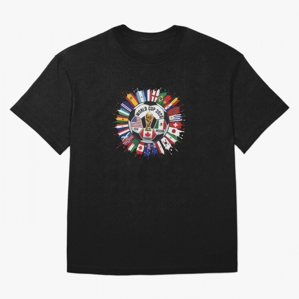 World Cup 2026 Kids, USA Mexico Canada Host Countries, International Football Flags Top, Gameday Soccer Apparel, Soccer Fan Youth Classic T-Shirt Fuel Global Football Passion for FIFA World Cup 2026 USA Canada Mexico, Built around Neymar, Brazil,