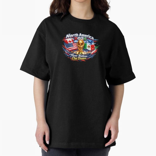 2026 Football Fan Design - North America - Three Nations One Dream Classic T-Shirt Show Support during FIFA World Cup 2026 USA Canada Mexico Built around Cristiano Ronaldo, Haaland and CR7, Spain Energy, Champion Mindset, Group Stage Buzz, Knockout