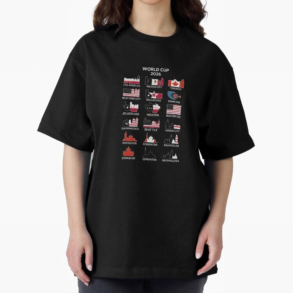 World Cup 2026 Host Cities T-Shirt_84292126 Classic T-Shirt Make the Season About FIFA World Cup 2026 USA Canada Mexico for Fans of Neymar, Haaland and Cristiano Ronaldo and Germany, Bringing Stadium Memories, Football Loyalty, International Chants