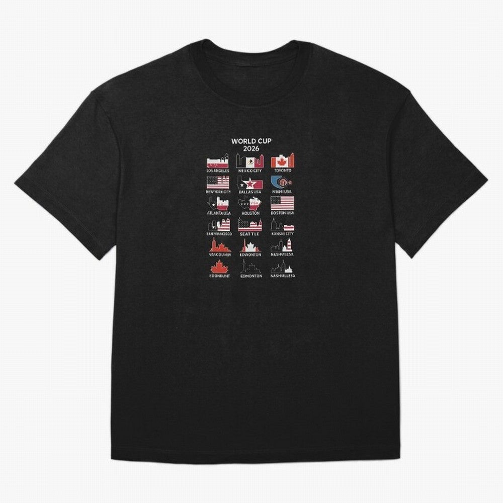 World Cup 2026 Host Cities T-Shirt_84292126 Classic T-Shirt Make the Season About FIFA World Cup 2026 USA Canada Mexico for Fans of Neymar, Haaland and Cristiano Ronaldo and Germany, Bringing Stadium Memories, Football Loyalty, International Chants
