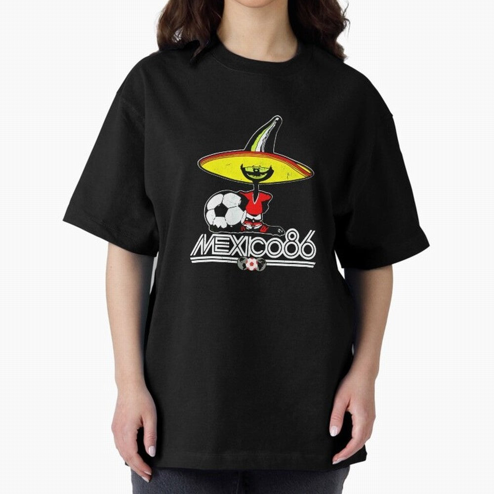 Mexico 86 World Cup Pique Retro Vintage T-Shirt_90751770 Classic T-Shirt Show Your Tournament Heart for FIFA World Cup 2026 Group Stage for Fans of Mbappe and Germany, Bringing Soccer Culture, Superstar Moments, National Team Dreams and Competitive