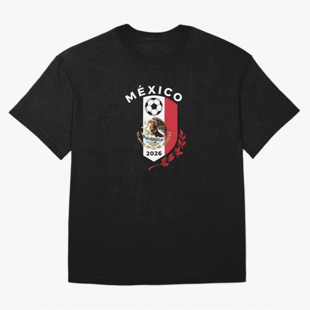 Mexico Emblem World Cup Soccer 2026 Football Crew T-Shirt_83050167 Classic T-Shirt Bring Match Day Fire to Match Day Hype around FIFA World Cup 2026, Neymar, Argentina and Brazil, Classic Soccer Heritage, Championship Pressure, Fan Loyalty and