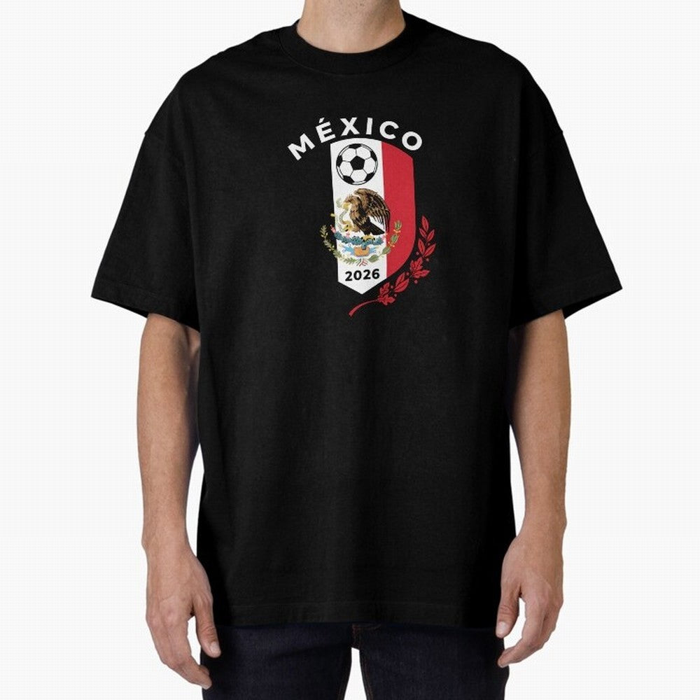 Mexico Emblem World Cup Soccer 2026 Football Crew T-Shirt_83050167 Classic T-Shirt Bring Match Day Fire to Match Day Hype around FIFA World Cup 2026, Neymar, Argentina and Brazil, Classic Soccer Heritage, Championship Pressure, Fan Loyalty and