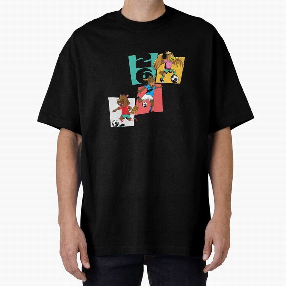 North America Mascots 2 T-Shirt_83568192 Classic T-Shirt Elevate Global Football Passion for FIFA World Cup 2026 Group Stage, Featuring Messi, CR7 and Mbappe, England, Match Day Excitement, Supporter Culture, Golden Goals and Global Football