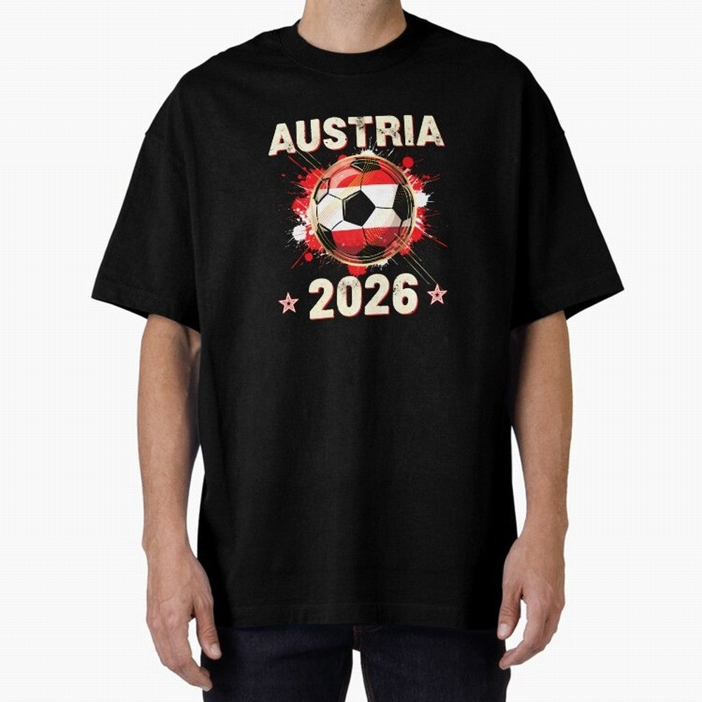 World Cup 2026 Austria Soccer Ball North America - Austrian Fan Gift T-Shirt_85028223 Classic T-Shirt Show Match Day Excitement for FIFA World Cup 2026 Inspired by Haaland and Mbappe, Spain Energy, Stadium Chants, National Pride, Trophy Dreams and