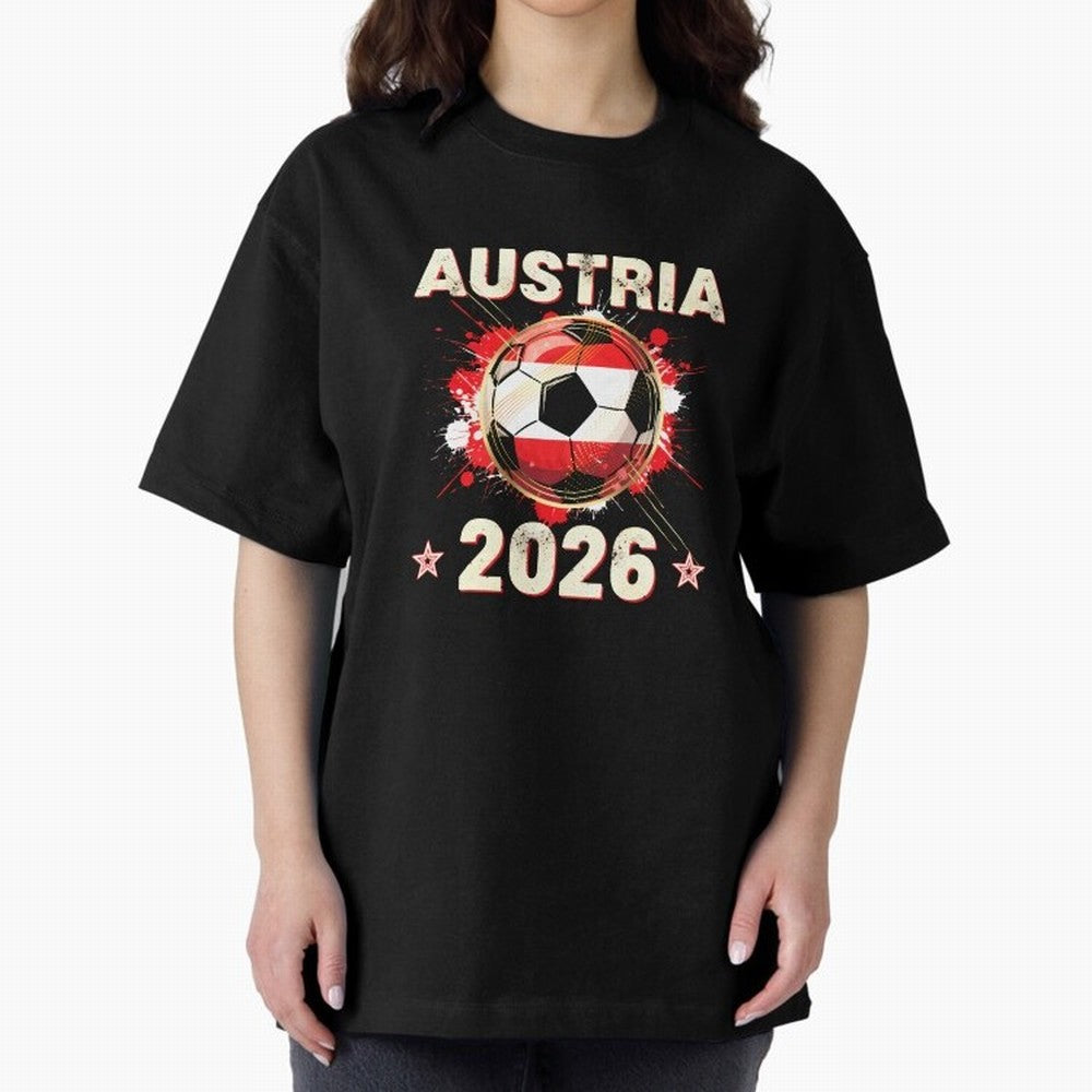 World Cup 2026 Austria Soccer Ball North America - Austrian Fan Gift T-Shirt_85028223 Classic T-Shirt Show Match Day Excitement for FIFA World Cup 2026 Inspired by Haaland and Mbappe, Spain Energy, Stadium Chants, National Pride, Trophy Dreams and