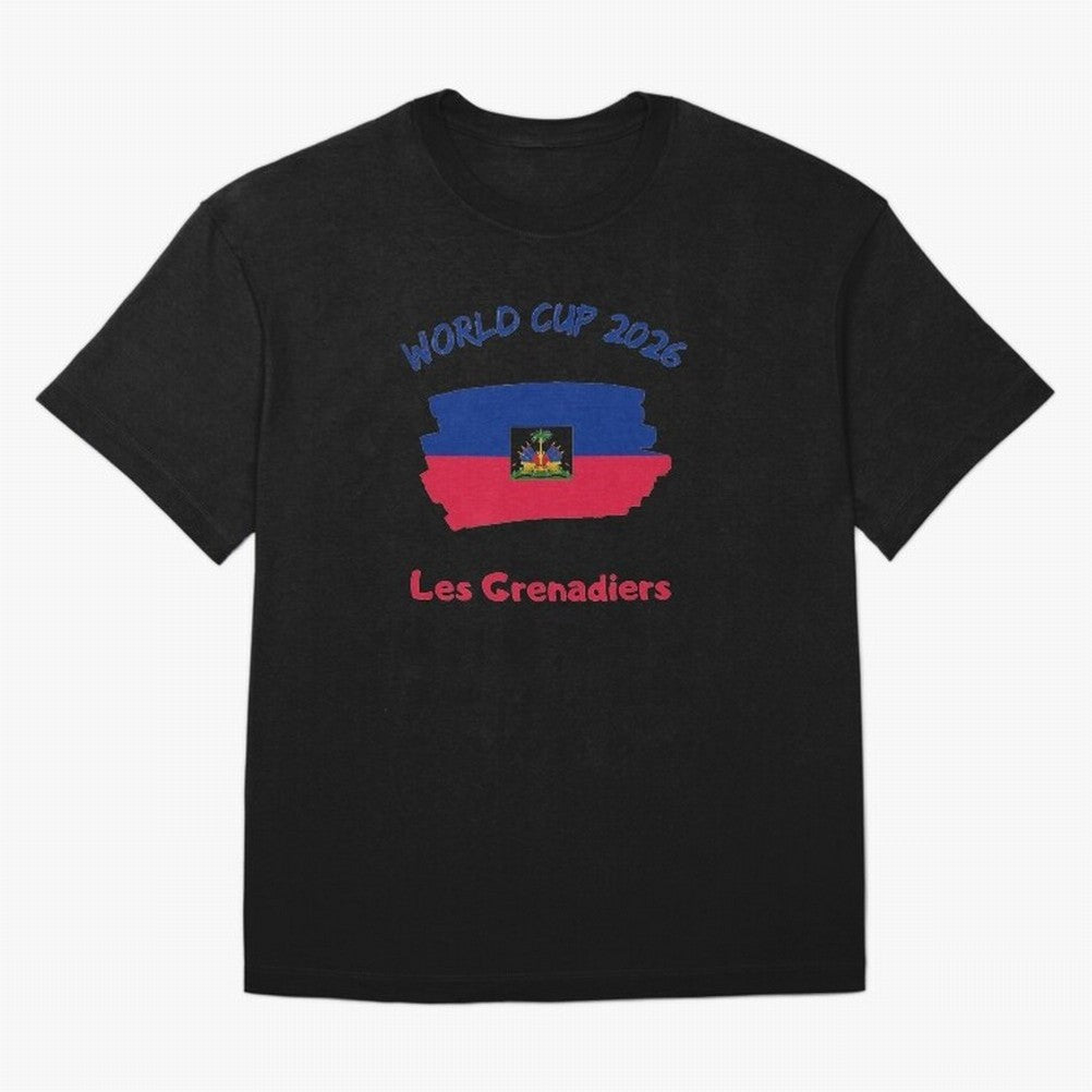 Haiti Football Fan Haitian Soccer Supporter National Team Pride Caribbean 2026 T-Shirt_90544900 Classic T-Shirt Relive the Noise and Pride of Global Football Passion for FIFA World Cup 2026, Filled with Neymar, Haaland and Cristiano Ronaldo,