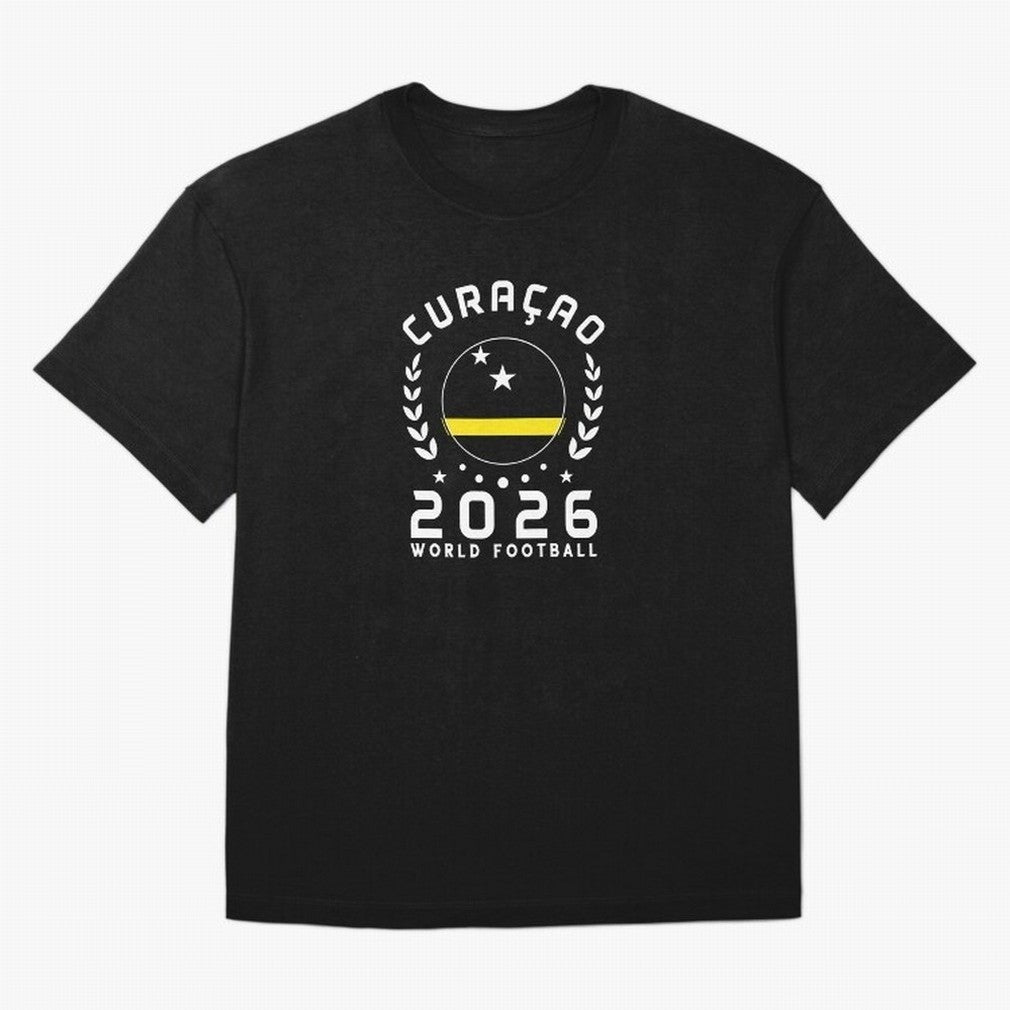 World Cup 2026 Curacao Football Fan Curacaoan Supporter T-Shirt_85310550 Classic T-Shirt Elevate Global Football Passion for FIFA World Cup 2026 USA Canada Mexico, Connected to Messi, Neymar and Mbappe, Brazil, Stadium Chants, National Pride,