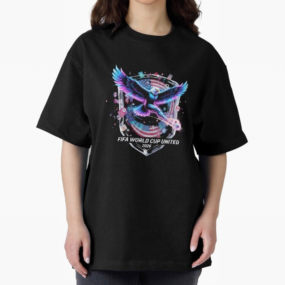 FIFA World Cup 2026 United Eagle Soccer Art T-Shirt_86867742 Classic T-Shirt Make the Season About FIFA World Cup 2026 Group Stage Connected to Haaland, Argentina, France and Brazil Energy, Championship Spirit, Famous Goals, Roaring Crowds and