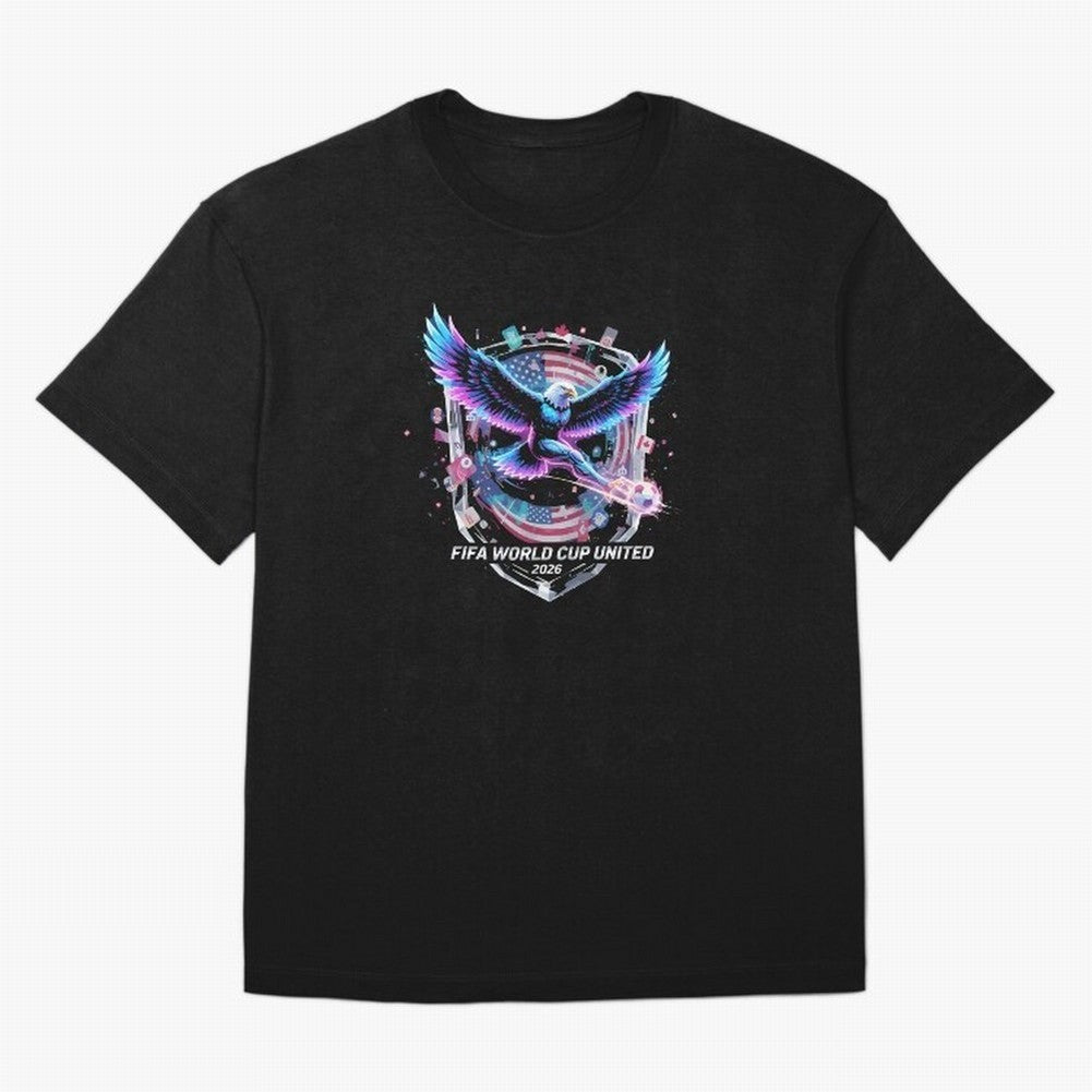 FIFA World Cup 2026 United Eagle Soccer Art T-Shirt_86867742 Classic T-Shirt Make the Season About FIFA World Cup 2026 Group Stage Connected to Haaland, Argentina, France and Brazil Energy, Championship Spirit, Famous Goals, Roaring Crowds and