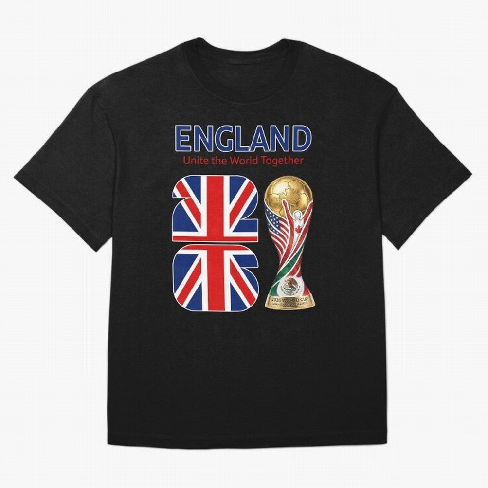 World Cup 2026, IMG 029, ENGLAND 001 Classic T-Shirt Represent the Passion of the FIFA World Cup 2026 USA Canada Mexico Journey through Messi, Neymar and Mbappe Highlights, Argentina, France and Brazil Pride, Soccer Culture, Superstar Moments,