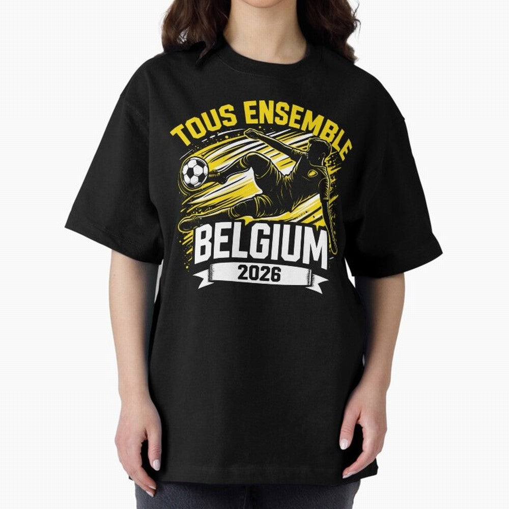 Belgium Fan Art World Cup 2026 Classic T-Shirt Showcase the FIFA World Cup 2026 Group Stage Journey through Messi and Cristiano Ronaldo Highlights, England, France and Netherlands Pride, Classic Soccer Heritage, Championship Pressure, Fan Loyalty