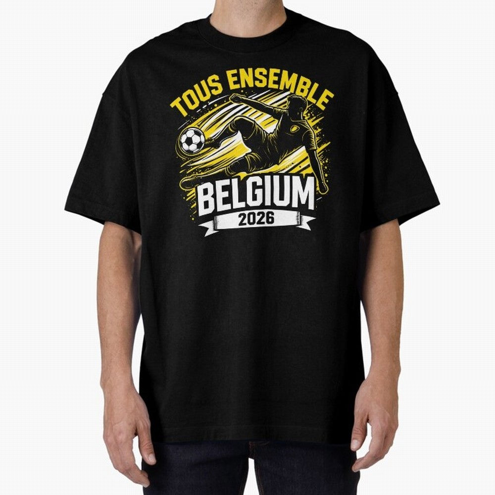 Belgium Fan Art World Cup 2026 Classic T-Shirt Showcase the FIFA World Cup 2026 Group Stage Journey through Messi and Cristiano Ronaldo Highlights, England, France and Netherlands Pride, Classic Soccer Heritage, Championship Pressure, Fan Loyalty