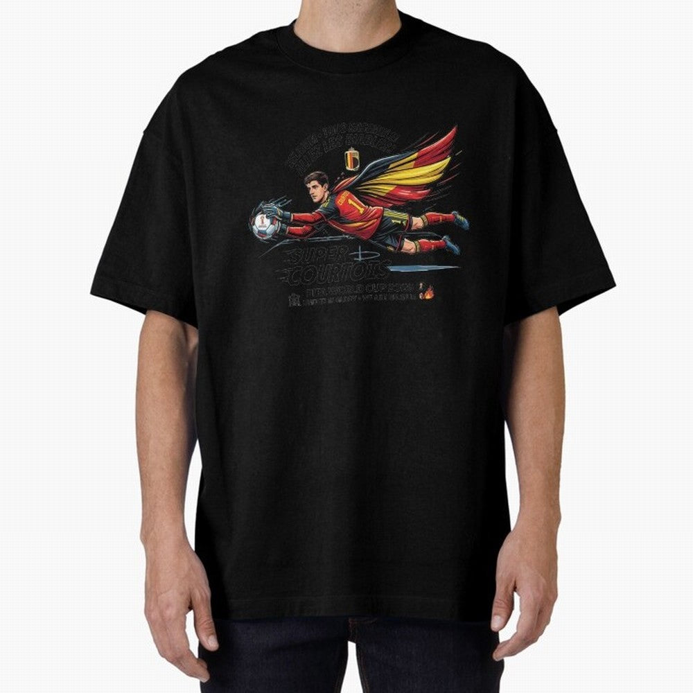 Thibaut Courtois Fan Art Classic T-Shirt Make Game Day About FIFA World Cup 2026 Group Stage for Fans of Mbappe and Neymar and France, Bringing Classic Soccer Heritage, Championship Pressure, Fan Loyalty and International Pride; Perfect for People