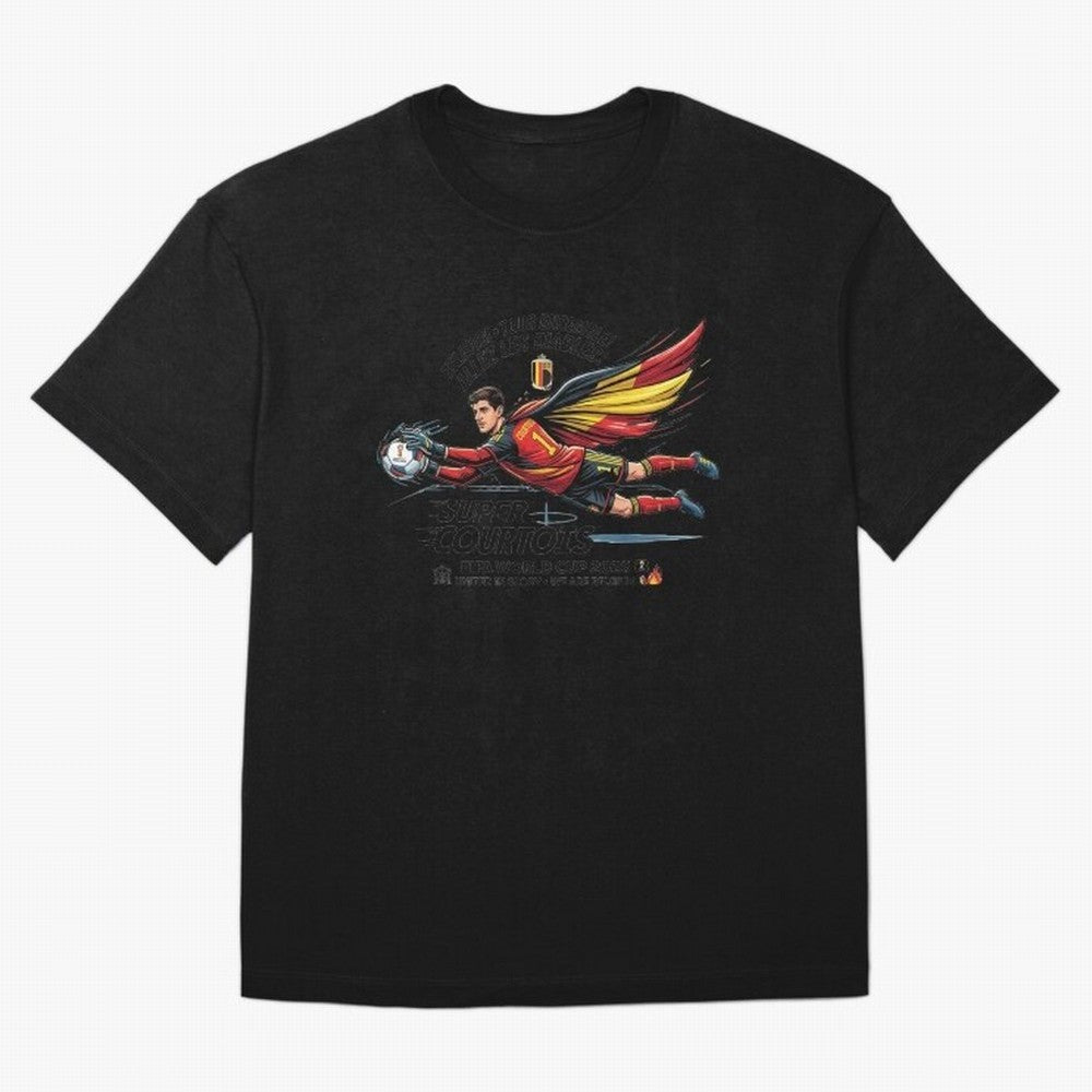 Thibaut Courtois Fan Art Classic T-Shirt Make Game Day About FIFA World Cup 2026 Group Stage for Fans of Mbappe and Neymar and France, Bringing Classic Soccer Heritage, Championship Pressure, Fan Loyalty and International Pride; Perfect for People