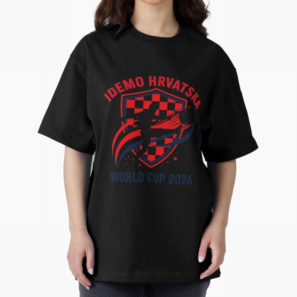 Croatia World Cup 2026 Fan Art Classic T-Shirt Capture FIFA World Cup 2026 Spirit, Filled with Germany, Haaland and Mbappe, Supporter Pride, Iconic Celebrations, Legendary Names and Global Match Day Energy; Great for Supporters Who Love Legendary