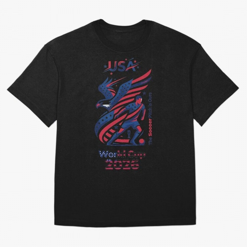 USA Soccer Shirt 2026 - Heritage Eagle World Cup Fan Tee - Premium Gildan Softstyle Unisex Football T-Shirt - United States Supporter Gear Classic T-Shirt Fuel the Hype around FIFA World Cup 2026 Group Stage Spirit, Inspired by England and Germany,