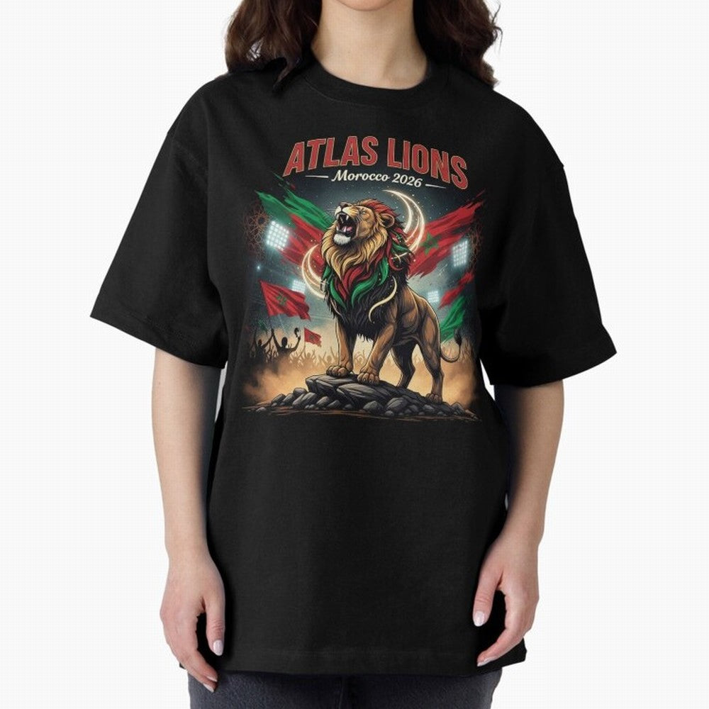 Atlas Lions - Morocco Football Team ready for the World Cup Classic T-Shirt Make the Season About FIFA World Cup 2026 USA Canada Mexico for Fans of Messi, Neymar and Mbappe and Argentina and Brazil, Bringing Football History, Final Match Energy,