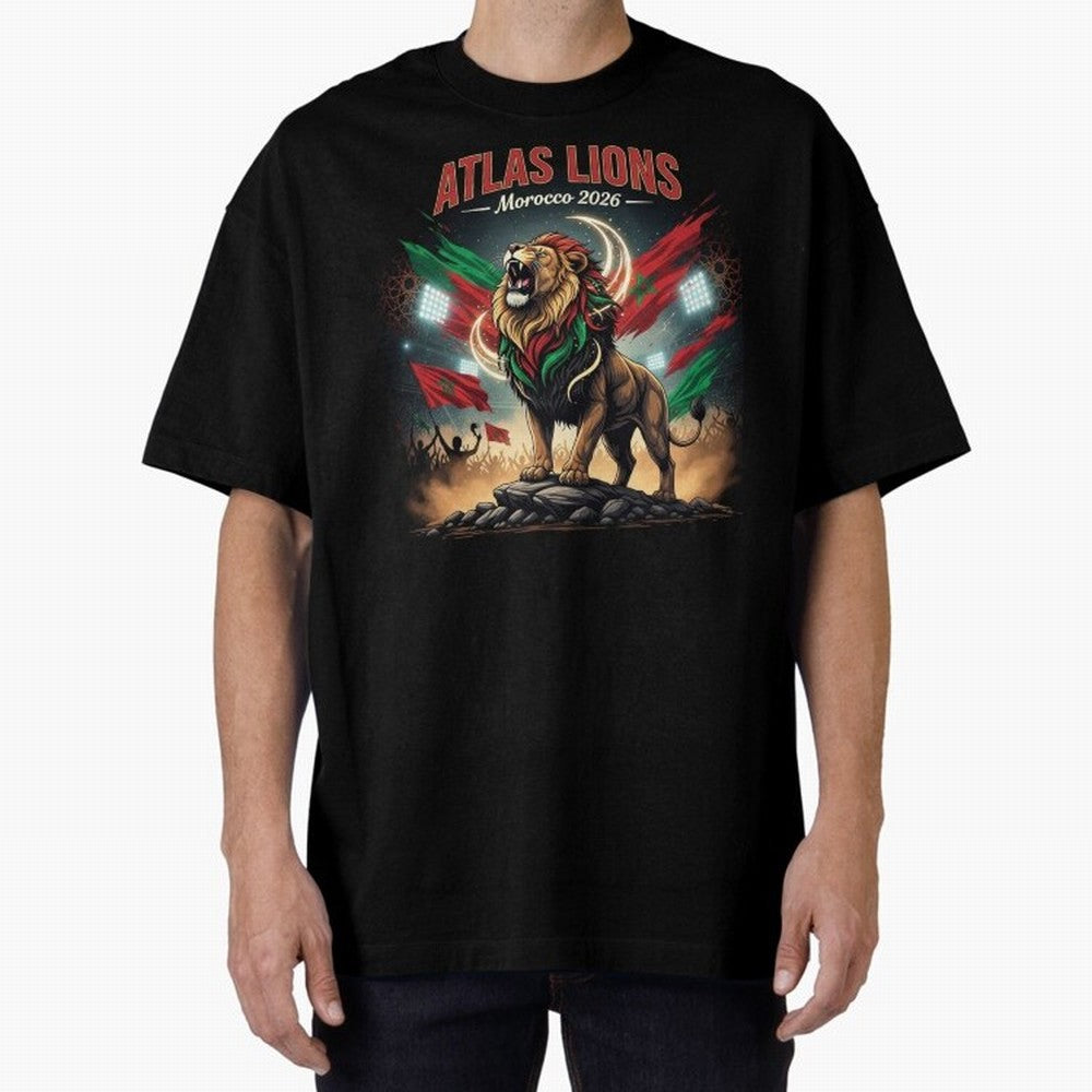 Atlas Lions - Morocco Football Team ready for the World Cup Classic T-Shirt Make the Season About FIFA World Cup 2026 USA Canada Mexico for Fans of Messi, Neymar and Mbappe and Argentina and Brazil, Bringing Football History, Final Match Energy,