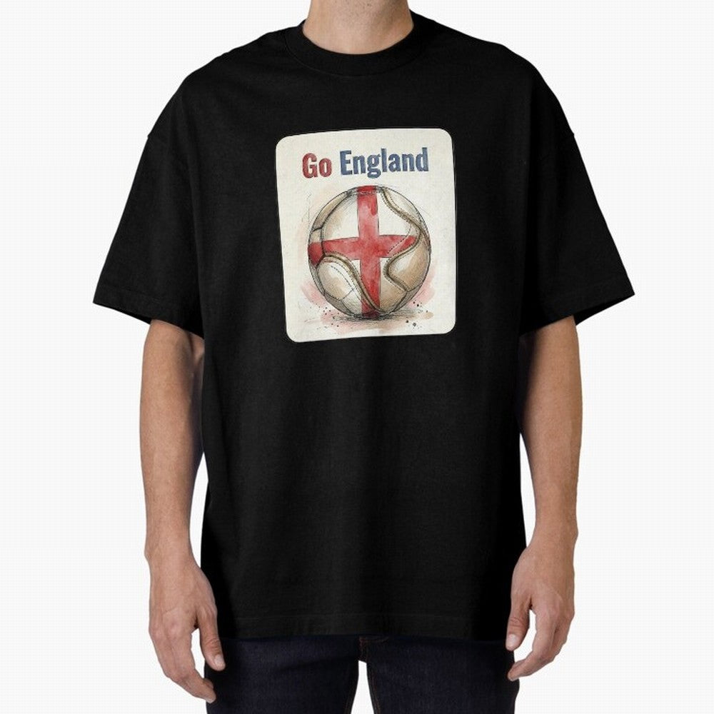 Go England Soccer Ball Flag | English Football Fan Graphic Tee Classic T-Shirt Mark the FIFA World Cup 2026 Group Stage Journey through Cristiano Ronaldo, Haaland and CR7 Highlights, Brazil, Portugal and Argentina Pride, Vintage Soccer Flavor,