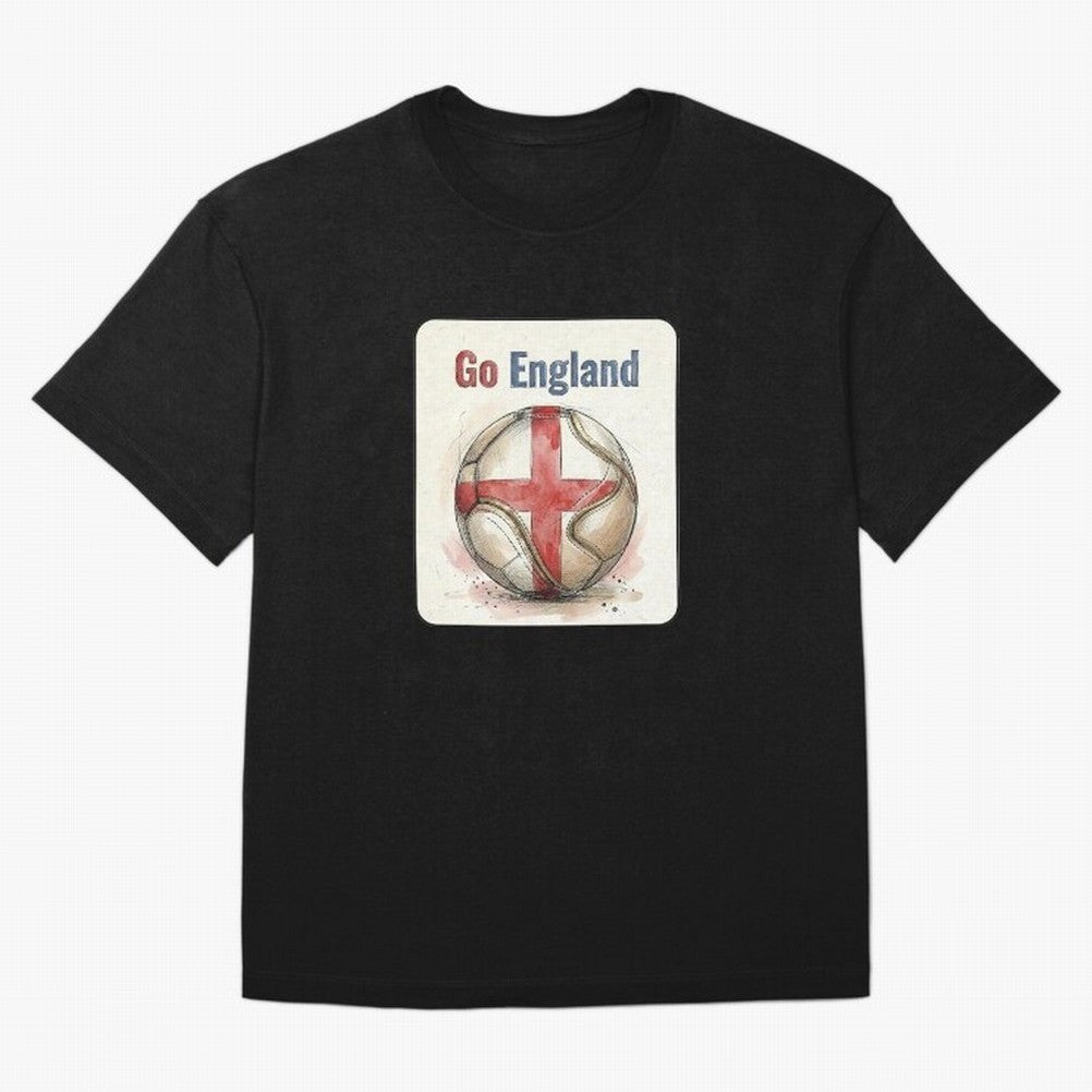 Go England Soccer Ball Flag | English Football Fan Graphic Tee Classic T-Shirt Mark the FIFA World Cup 2026 Group Stage Journey through Cristiano Ronaldo, Haaland and CR7 Highlights, Brazil, Portugal and Argentina Pride, Vintage Soccer Flavor,