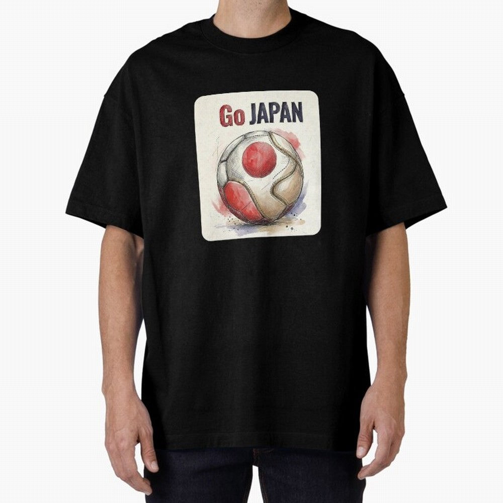 Go Japan Soccer Ball Flag | Japanese Football Fan Graphic Tee Classic T-Shirt Make Memories around FIFA World Cup 2026 USA Canada Mexico for Fans of Mbappe and Neymar and Spain and Netherlands, Bringing Stadium Chants, National Pride, Trophy Dreams