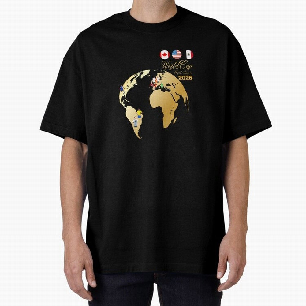 World Cup 2026 T-Shirt_70890629 Classic T-Shirt Join the Countdown to Global Football Passion for FIFA World Cup 2026 Group Stage, with Messi and Cristiano Ronaldo, England, Stadium Chants, National Pride, Trophy Dreams and Unforgettable Football