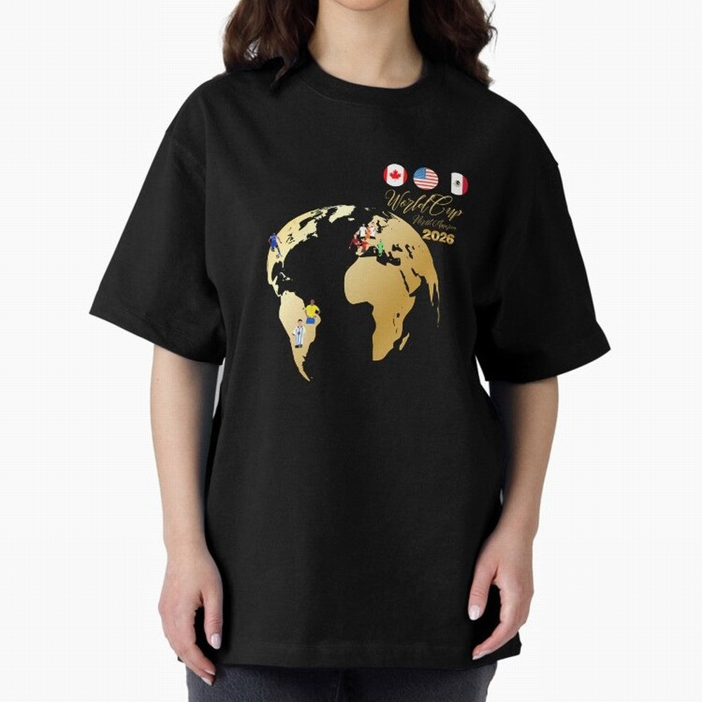 World Cup 2026 T-Shirt_70890629 Classic T-Shirt Join the Countdown to Global Football Passion for FIFA World Cup 2026 Group Stage, with Messi and Cristiano Ronaldo, England, Stadium Chants, National Pride, Trophy Dreams and Unforgettable Football