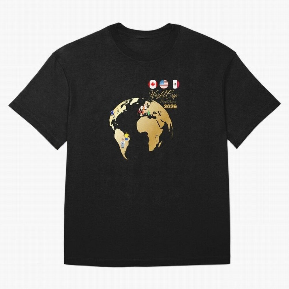 World Cup 2026 T-Shirt_70890629 Classic T-Shirt Join the Countdown to Global Football Passion for FIFA World Cup 2026 Group Stage, with Messi and Cristiano Ronaldo, England, Stadium Chants, National Pride, Trophy Dreams and Unforgettable Football