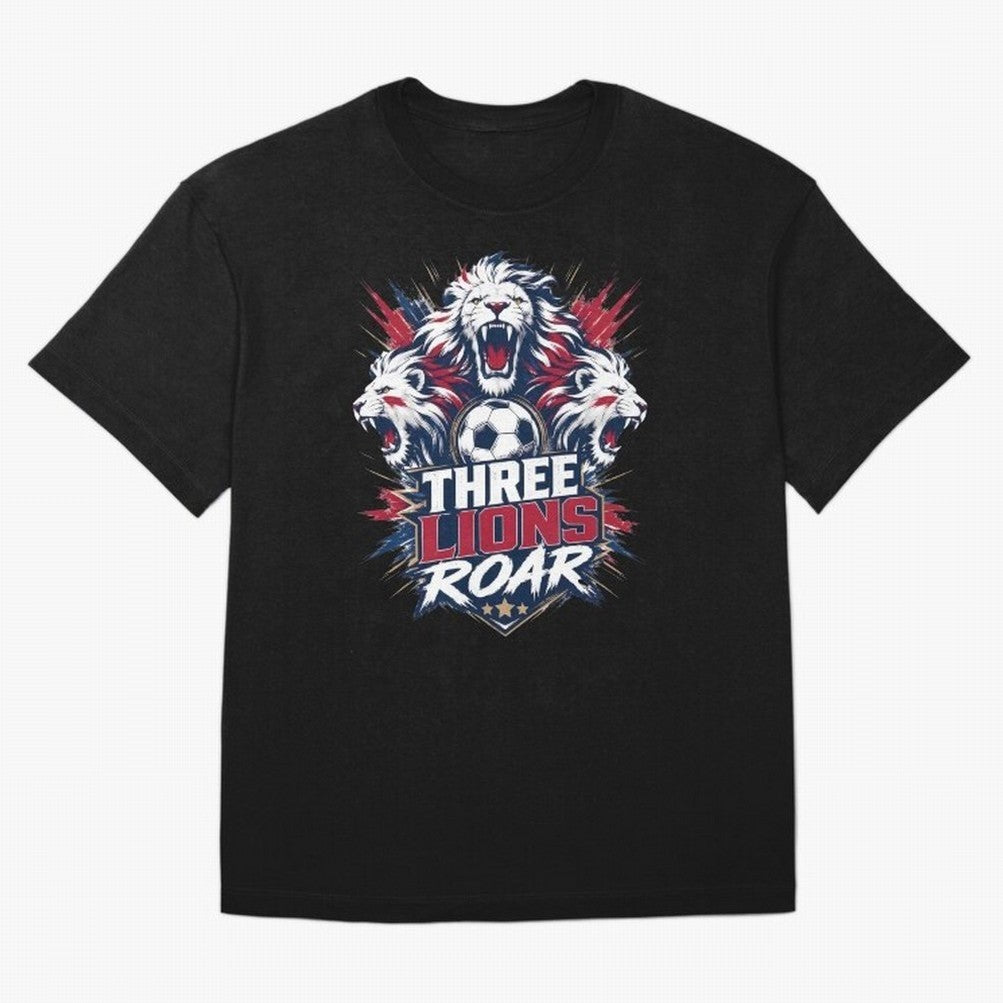 Three Lions Roar England World Cup 26 Tee Classic T-Shirt Build FIFA World Cup 2026 Celebrating Mbappe and Neymar, Argentina and Brazil Energy, Classic Soccer Heritage, Championship Pressure, Fan Loyalty and International Pride; Ideal for Fans Who