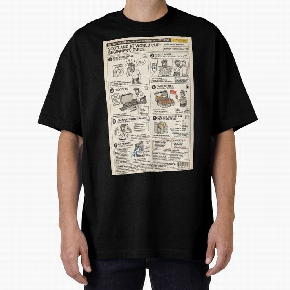 Scotland's Beginners Guide To The World Cup Classic T-Shirt Stand Out with Spirit from Match Day Hype around FIFA World Cup 2026 Group Stage, Messi, CR7 and Mbappe, England, Match Day Excitement, Supporter Culture, Golden Goals and Global Football