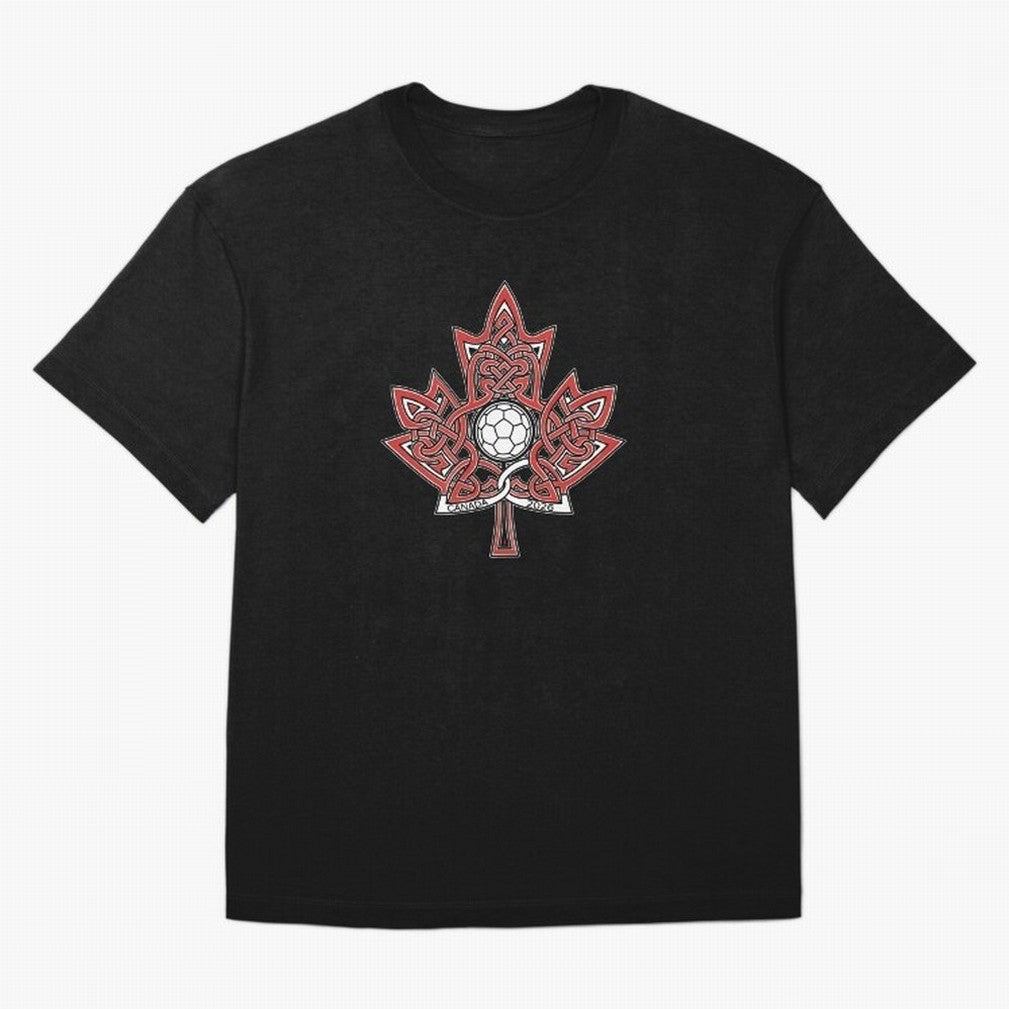 Interwoven Maple Leaf Canada Soccer 2026 T-Shirt_83135197 Classic T-Shirt Bring Stadium Energy to FIFA World Cup 2026 Group Stage Spirit, with England and Germany, Cristiano Ronaldo, Haaland and CR7, Classic Soccer Heritage, Championship Pressure,
