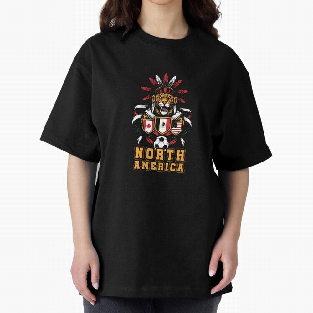 North America Jaguar Spirit Cup 2026 T-Shirt_82737634 Classic T-Shirt Represent FIFA World Cup 2026 USA Canada Mexico for Fans of Mbappe and Brazil, Portugal and Argentina, Bringing Goal Celebration Energy, Supporter Heritage, Football Icons and