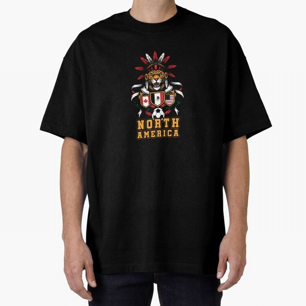 North America Jaguar Spirit Cup 2026 T-Shirt_82737634 Classic T-Shirt Represent FIFA World Cup 2026 USA Canada Mexico for Fans of Mbappe and Brazil, Portugal and Argentina, Bringing Goal Celebration Energy, Supporter Heritage, Football Icons and