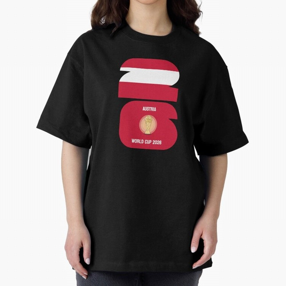 Austria: World Cup 2026 Classic T-Shirt Spotlight FIFA World Cup 2026 Spirit, Filled with England and Germany, CR7, Retro Football Energy, Iconic Rivalries, Trophy Chase Drama and Stadium Atmosphere; Perfect for Supporters Who Want Bold Football