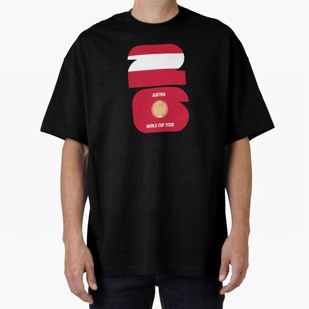Austria: World Cup 2026 Classic T-Shirt Spotlight FIFA World Cup 2026 Spirit, Filled with England and Germany, CR7, Retro Football Energy, Iconic Rivalries, Trophy Chase Drama and Stadium Atmosphere; Perfect for Supporters Who Want Bold Football
