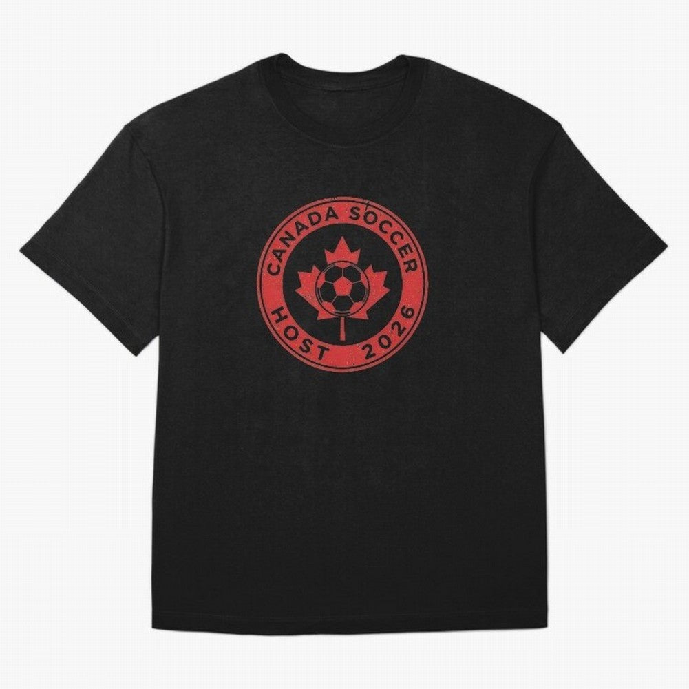 Canada Soccer Host 2026 Emblem Design T-Shirt_83133385 Classic T-Shirt Show Up for the Glory of Global Football Passion for FIFA World Cup 2026, Centered on CR7, Netherlands, Football Passion, Legendary Performances, Festival Vibes and Supporter