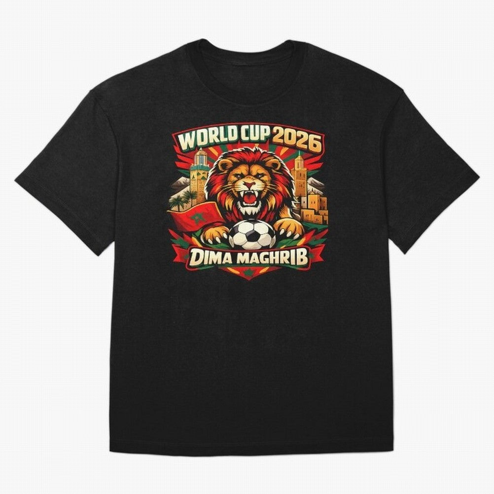 World Cup 2026, Dima Maghrib, June 13, 2026, We Are Morocco, Go Morocco, Morocco vs Brazil, Morocco World Cup 2026, World Morocco, Maghrib Classic T-Shirt Honor Football Greatness during FIFA World Cup 2026 Spirit, Inspired by England, France and