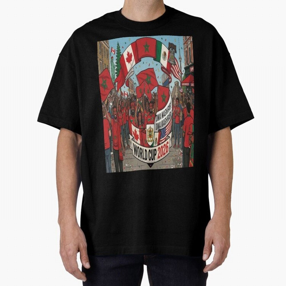Morocco World Cup 2026 Classic T-Shirt Stand Out with Spirit from FIFA World Cup 2026 Group Stage Spirit, Centered on Brazil, Portugal and Argentina, Neymar, Soccer Culture, Superstar Moments, National Team Dreams and Competitive Fire; Made for