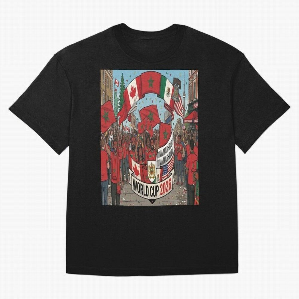 Morocco World Cup 2026 Classic T-Shirt Stand Out with Spirit from FIFA World Cup 2026 Group Stage Spirit, Centered on Brazil, Portugal and Argentina, Neymar, Soccer Culture, Superstar Moments, National Team Dreams and Competitive Fire; Made for